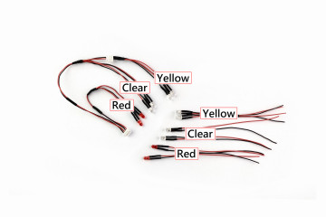 LED Light Set (Clear,Yellow,Red/1+1pair. Separated Yellow)