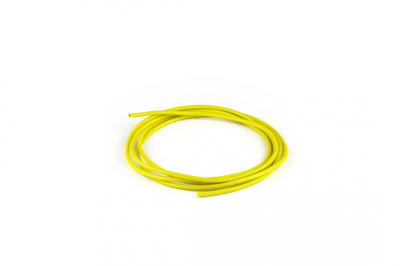 Silicon Wire (22AWG, 1M, Yellow)