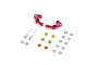 Alum. alloy Front Upper Arm Set Ver.2 (Red)