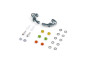 Alum. alloy Front Upper Arm Set Ver.2 (Gunmetal)