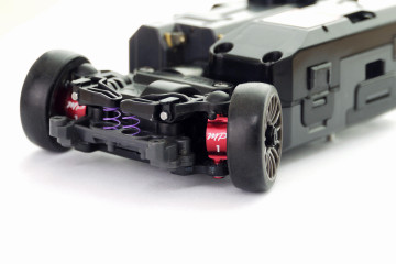Alum. alloy Front Knuckle (MA-020,030/F; 1° camber; Red)