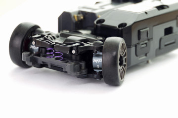 Alum. alloy Front Knuckle (MA-020,030/F; 1° camber; Gunmetal)