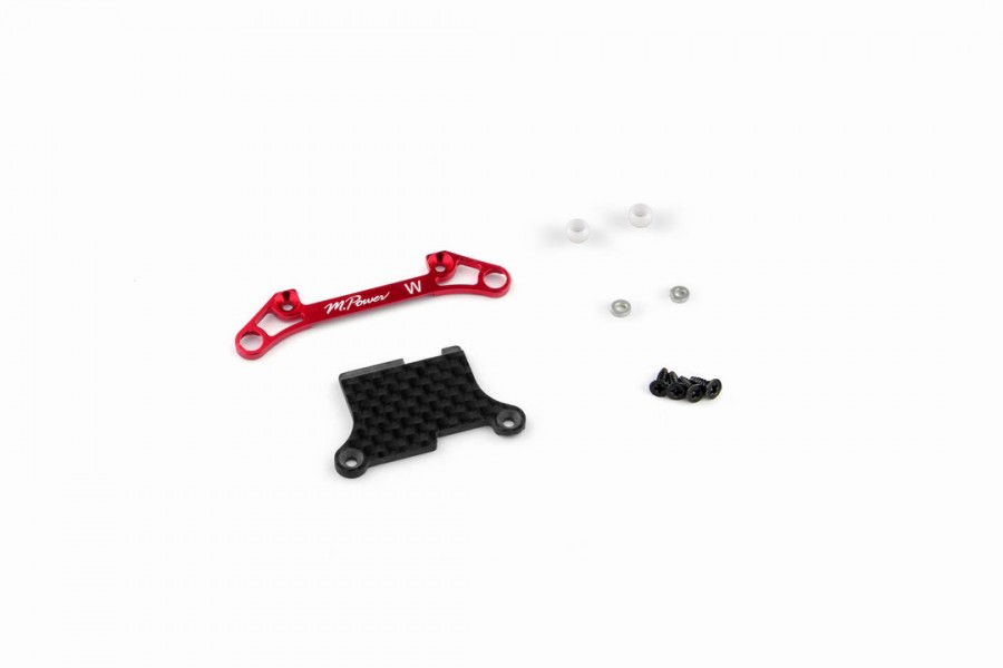 Alu-alloy Front Lower Arm Set Ver.2 (Wide/Red)
