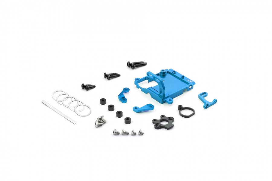 Alum. alloy Motor Mount Set (MA-030/F, Cyan)