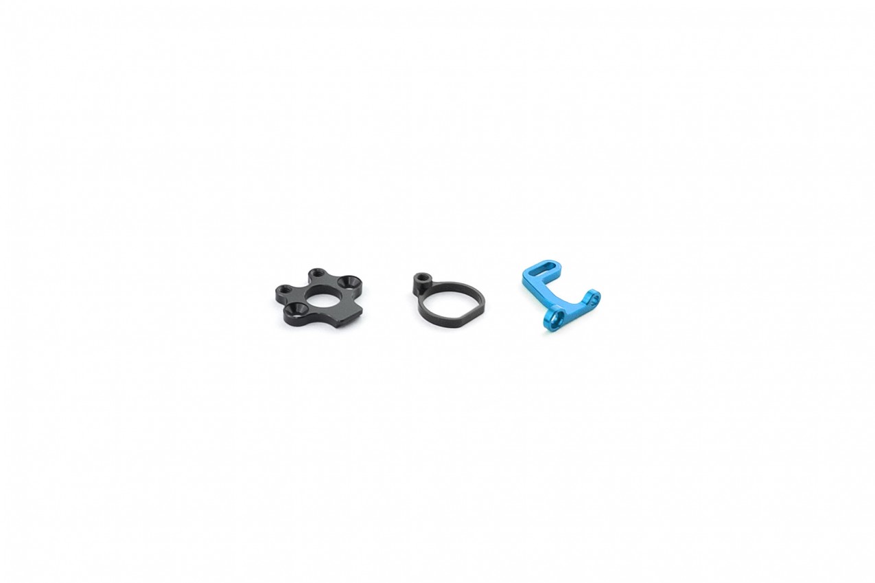 Fittings for Motor Mount Set (Bracket & Holder, Cyan)