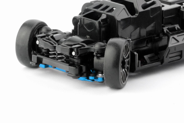 Alum. alloy Front Lower Wishbone Set (MA-030/F, Wide, Cyan)