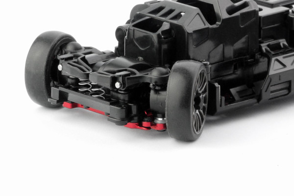 Alum. alloy Front Lower Wishbone Set (MA-030/F, Narrow, Red)
