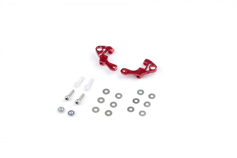 Alu-alloy Front Upper Arm Set Ver.2 (Packing B, Red)