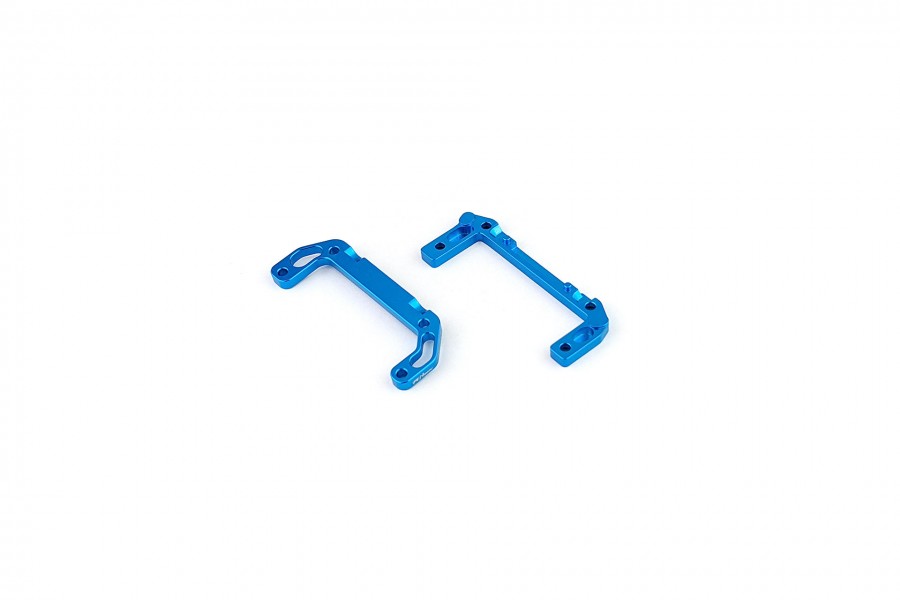 Alum. alloy Rear Chassis Mounts (For DWS, Standard, Cyan)