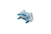Alum. alloy DWS Rear Chassis Mounts (Standard, Cyan)