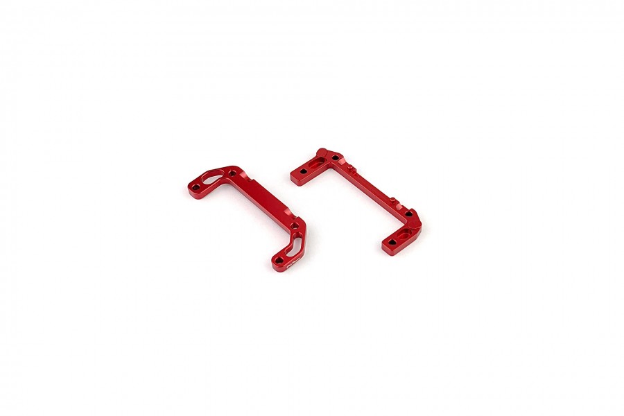 Alum. alloy Rear Chassis Mounts (For DWS, Standard, Red)