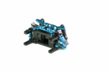 Alum. alloy DWS Rear Hub (Cyan)