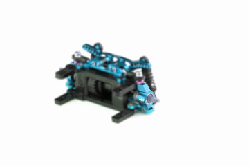 Alum. alloy DWS Rear Hub (Cyan)