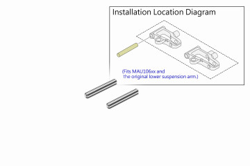 Stainless-Steel Rear Lower Arm Pin