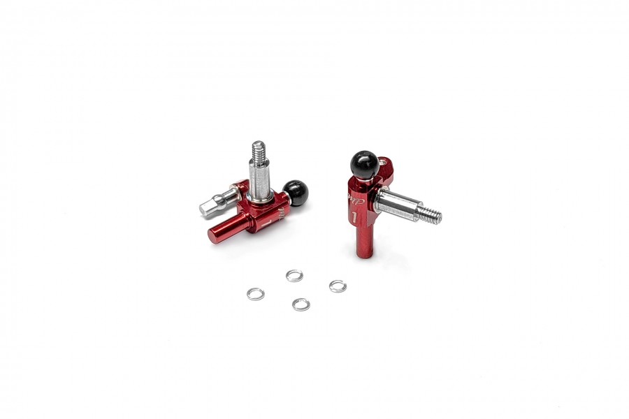 Alum. alloy Front Knuckle for MR-04 (1 degree camber, Red)