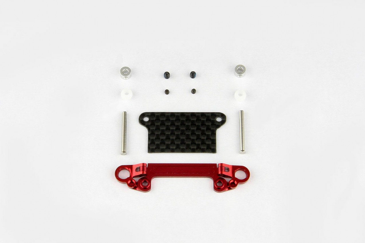 Alum. alloy Front Lower Wishbone Set (MR-03, Wide, Red)