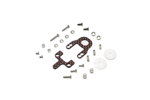 Carbon Fiber Multi Length Disk Damper Set (Red Glitter)