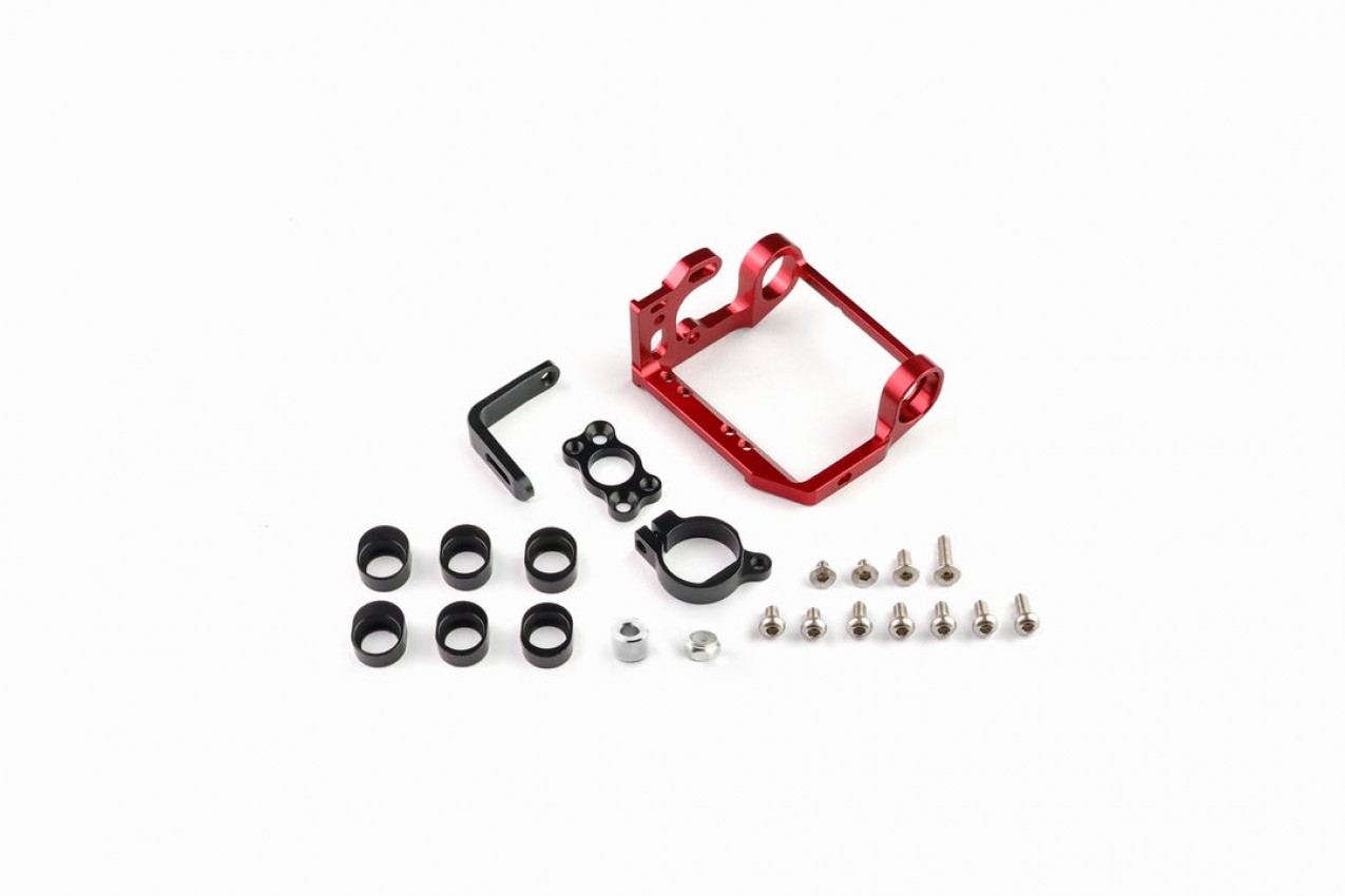 Alum. alloy Motor Mount Set/MM for RWD (Red)