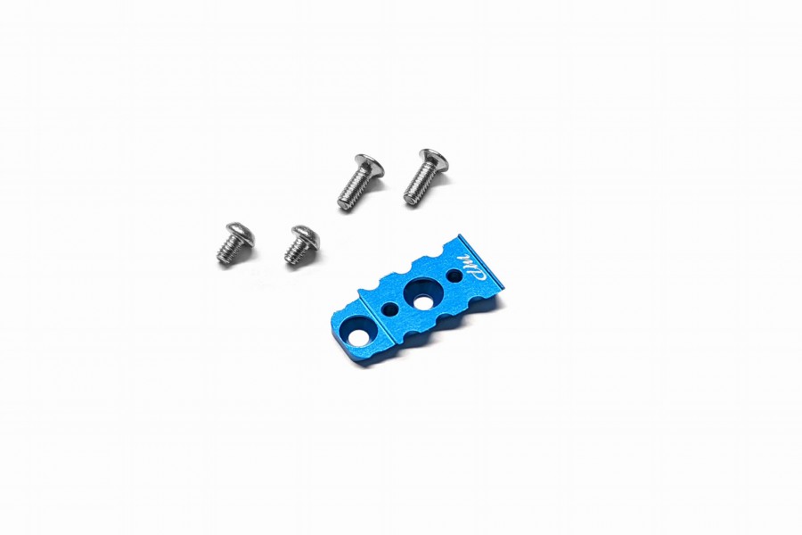 Alum. alloy Rear Suspension Plate Holder (Cyan)