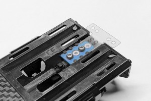 Alum. alloy Rear Suspension Plate Holder (Cyan)