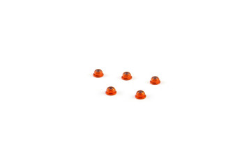 Alum. alloy M2 Flange Locknut (For 4.5mm driver, Orange)