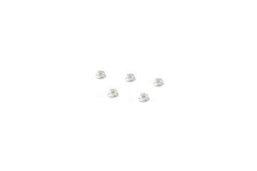 Alum. alloy M2 Flange Locknut (For 4.5mm driver, Silver)