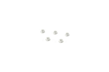 Alum. alloy M2 Flange Locknut (For 4.5mm driver, Silver)
