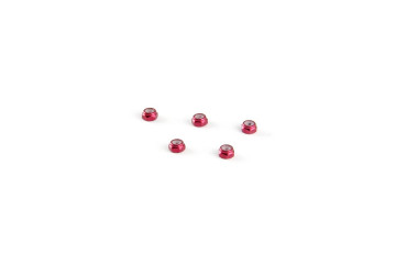 Alum. alloy M2 Locknut (Thin size, for 4.5mm driver, Red)
