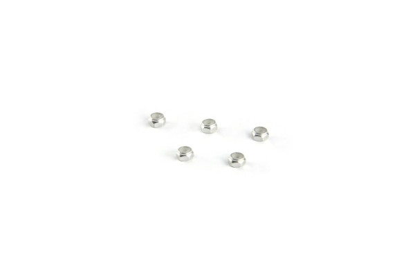 Alum. alloy M2 Locknut (Thin size, for 4.5mm driver, Silver)