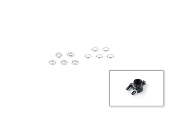 Alum. alloy Spacer Set (3×4×0.5/1.0 mm)