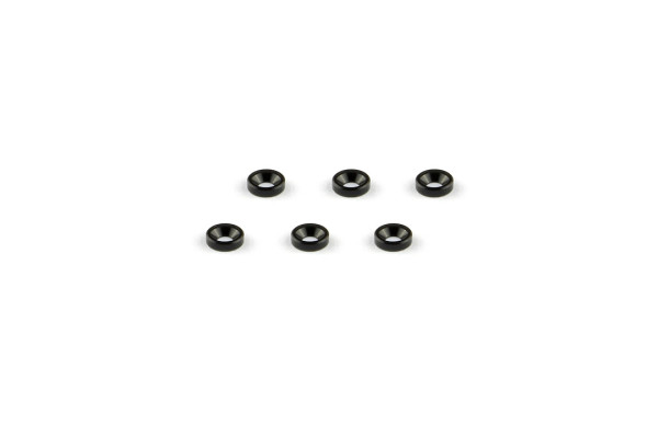 Alum. alloy Countersunk Washer (M2×1.3mm, Black)