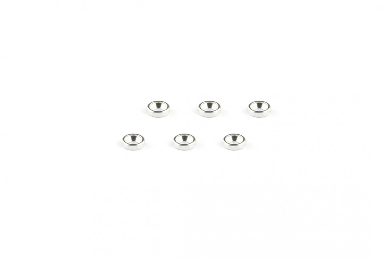 Alum. alloy Countersunk Washer (M2×1.3mm, Silver)