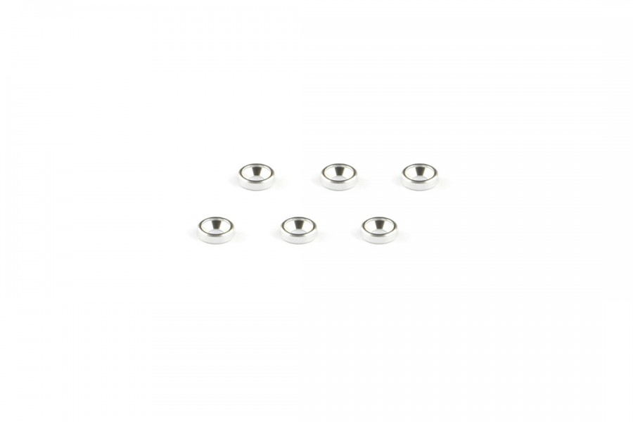 Alum. alloy Countersunk Washer (M2×1.3mm, Silver)